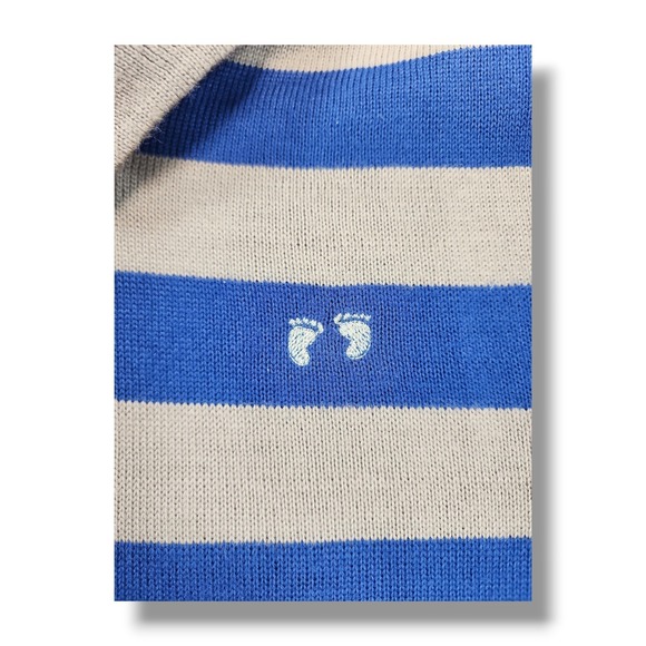 Vintage 60s Hang Ten Striped Sweater Skater Surf Junior Women's M - Picture 9 of 9